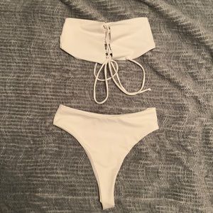 Disruptive Youth XS White Bikini Set